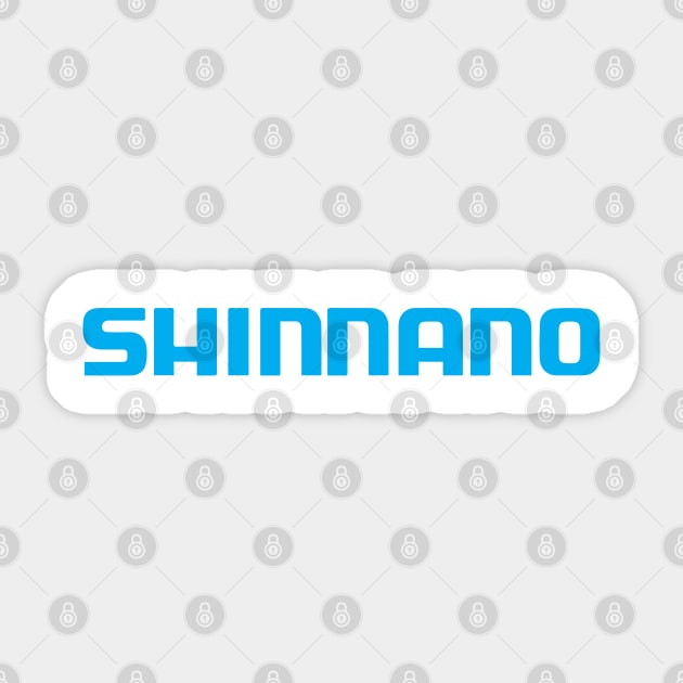 Fake Counterfeit Funny Shimano Logo Sticker by Theokotos